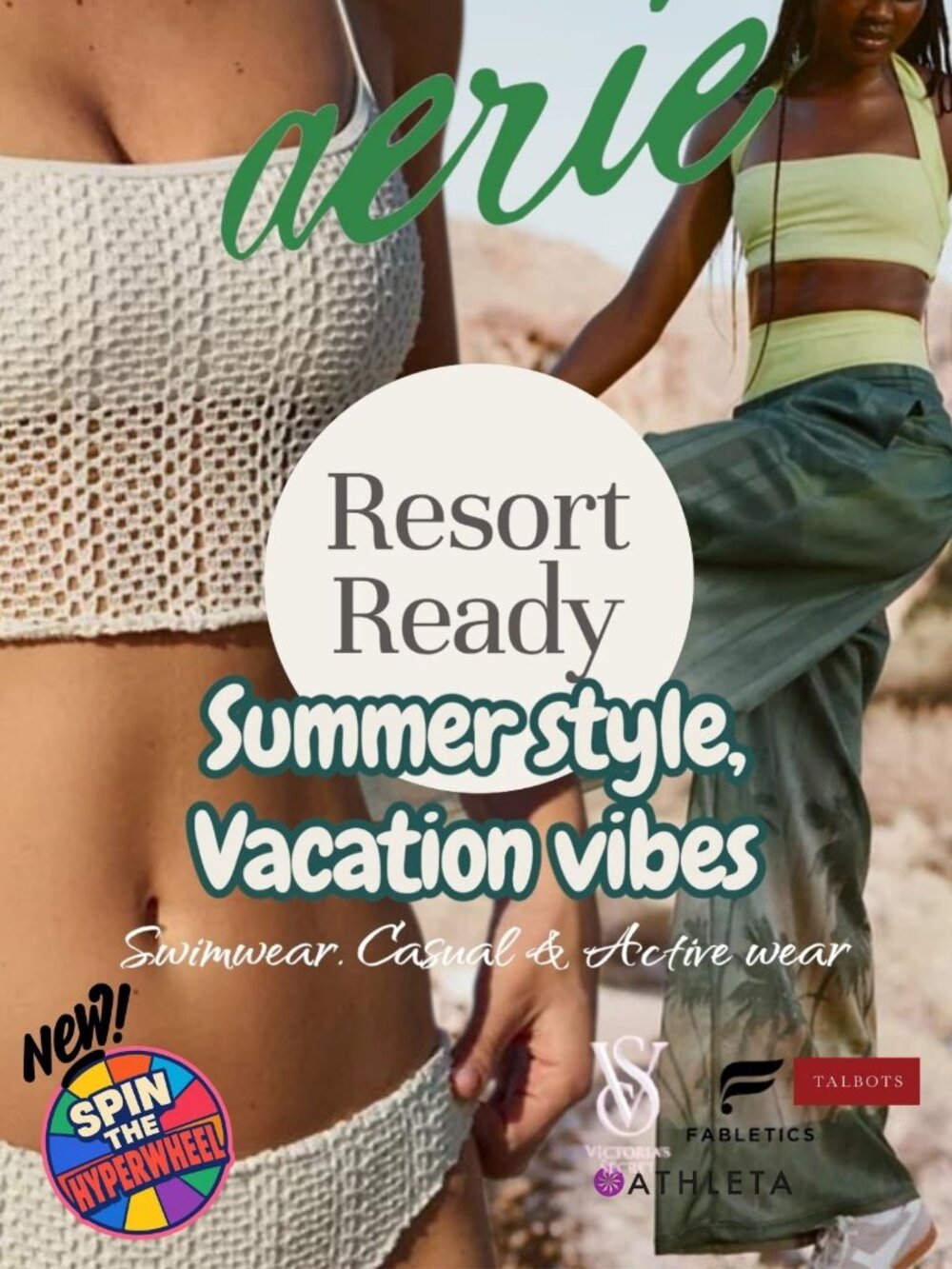 VacationVibes, NWT Aerie,VS,Pacsun Swimwear+active&casual wear,Raffle Start$5-$7